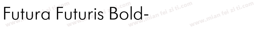 Futura Futuris Bold字体转换